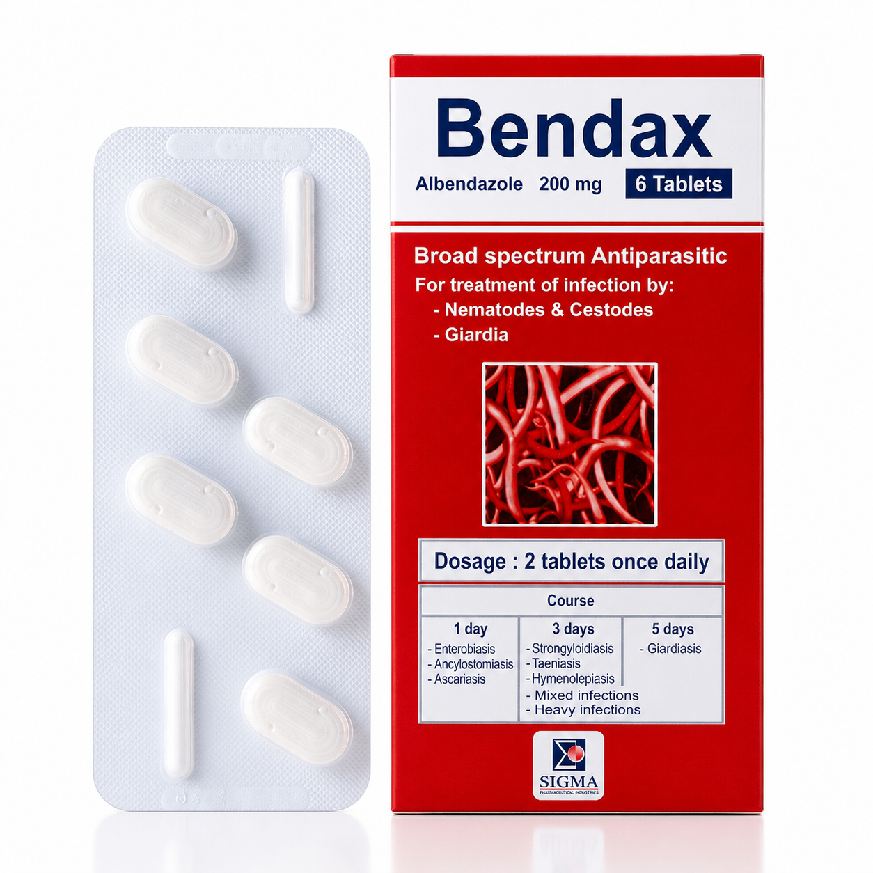 Bendax Альбендазол 200 мг