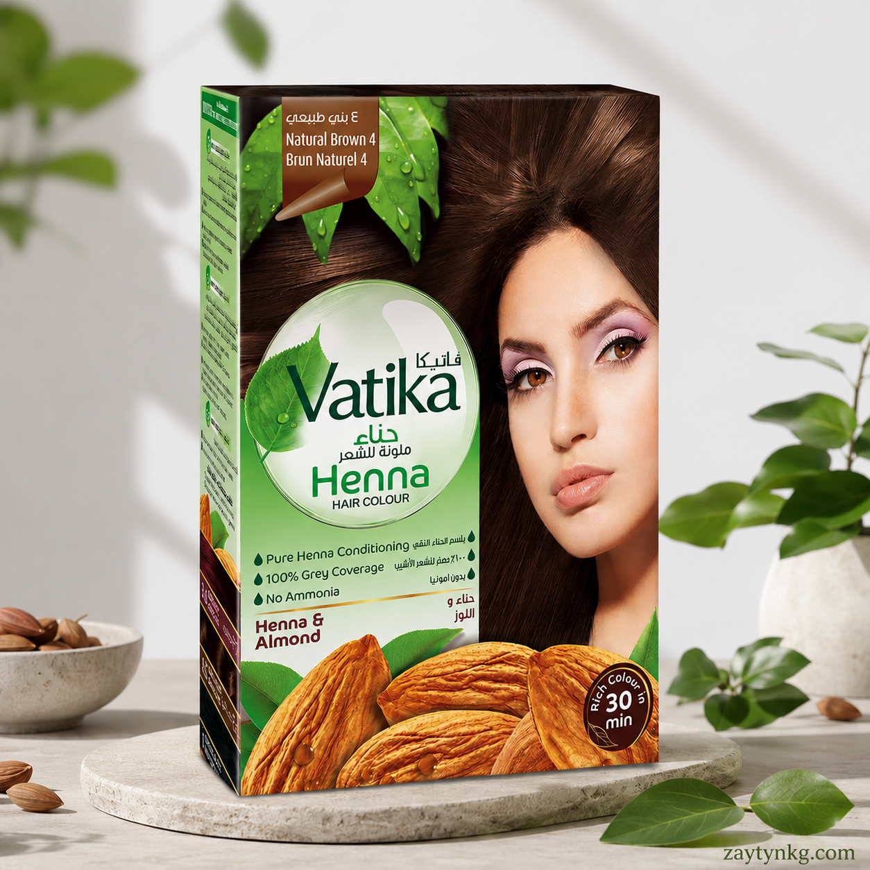 Хна для волос Vatika с миндалём (пачка)